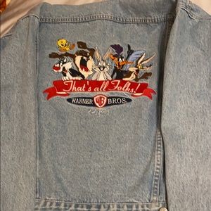 Warner Brothers Denim Embroidered Jacket